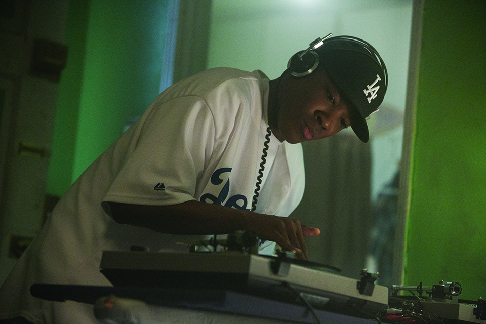 COREY HAWKINS as Dr. Dre in “Straight Outta Compton”.  Taking us back to where it all began, the film tells the true story of how these cultural rebels—armed only with their lyrics, swagger, bravado and raw talent—stood up to the authorities that meant to keep them down and formed the world’s most dangerous group, N.W.A.