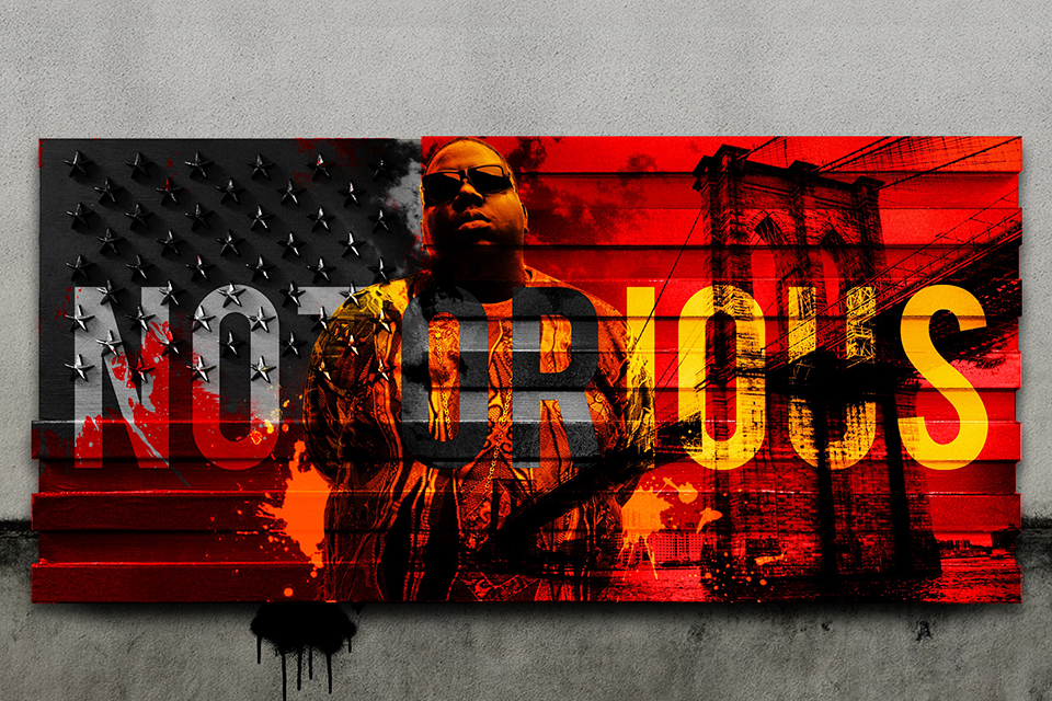 Notorious B.I.G. as part of The American Flag Remixed project.