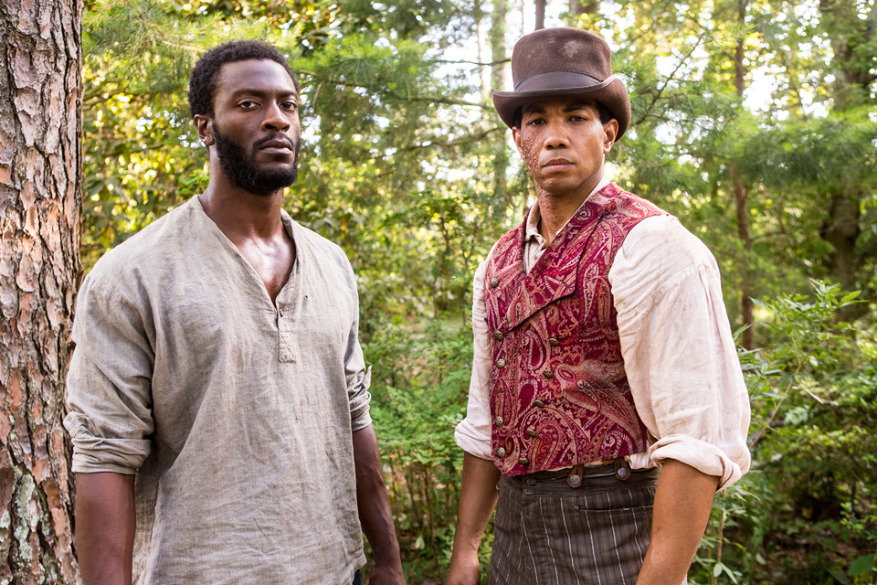 Aldis Hodge as Noah (left) and Alano Miller as Cato (right) // Photos supplied by "Underground Railroad"