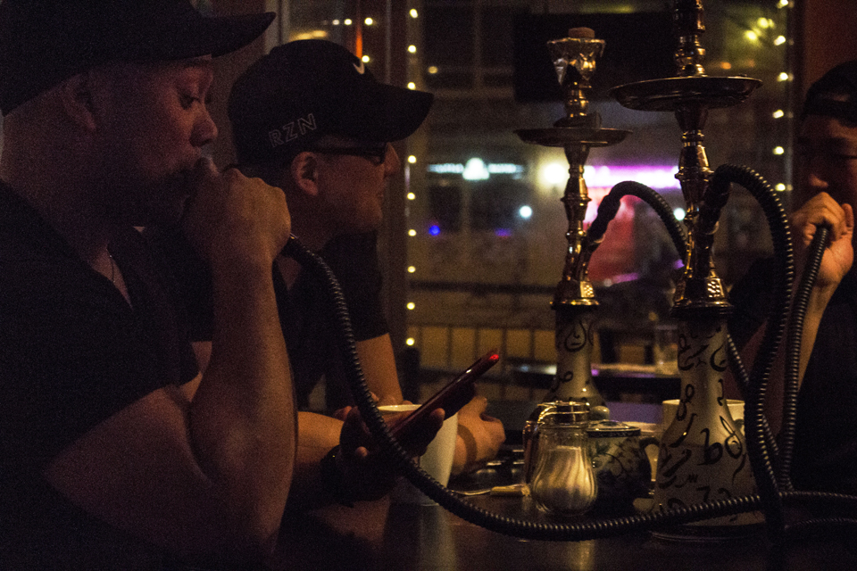 Owner Faraz Shafaghi says Buda Café gets a number of regulars. Friends come in catch up and share shisha frequently. // Photo © Angelyn Francis & Urbanology Magazine 