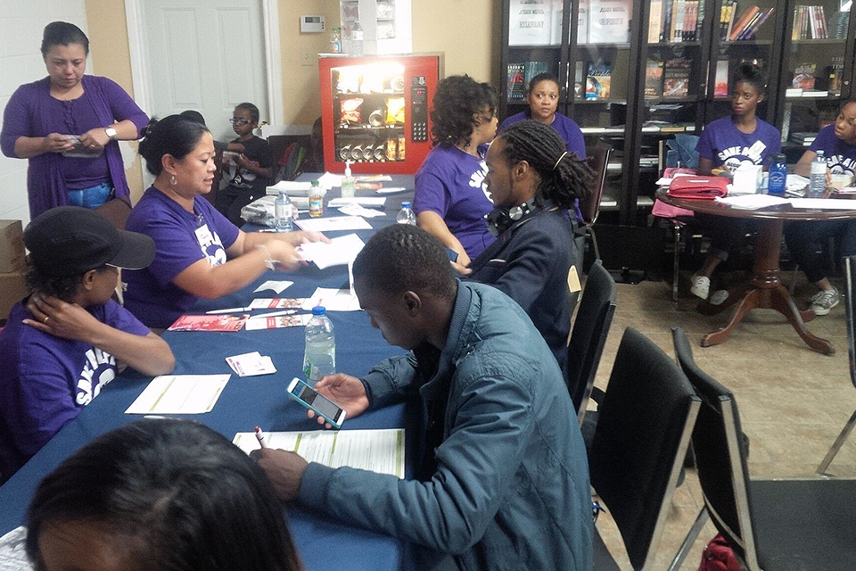 Swab event held at Kingdom Life Ministries in September 2014 // Supplied Photo